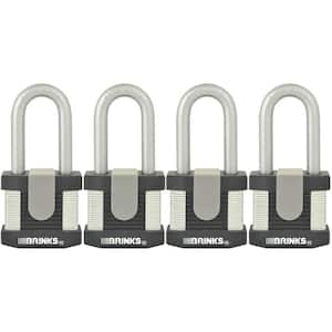 50 mm Laminated Steel Commercial Padlock (4 Pack)