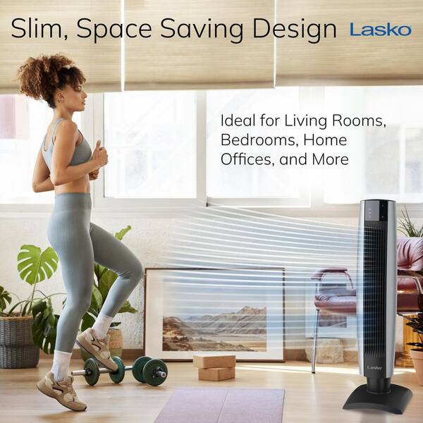 Reviews for Lasko 34 in. Oscillating 3-Speed Black Tower Fan