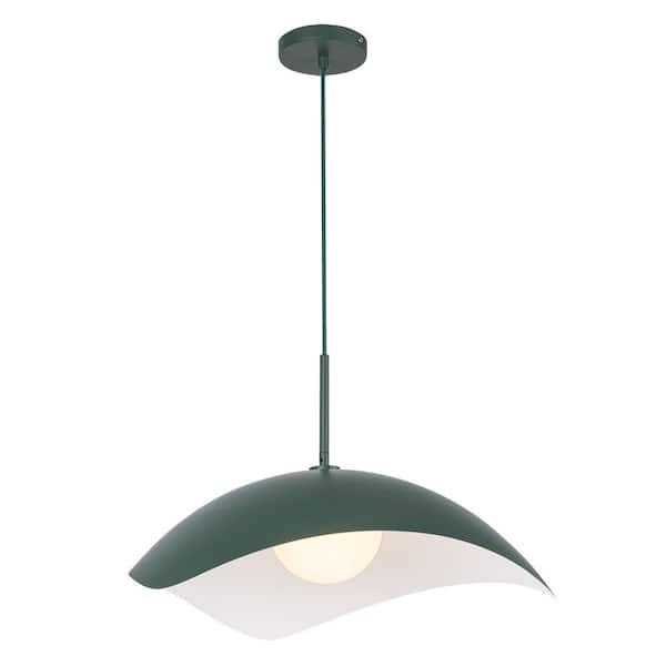 Kirby 22-in 1 Light 60-Watt Pine Green Pendant Light