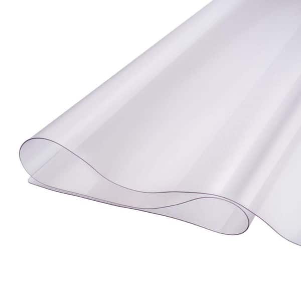 Plastic Table Cover 24 x 48 in. 1.5 mm Thick Frosted Table Protector Rectangle PVC Desk Mat Waterproof & Easy Cleaning