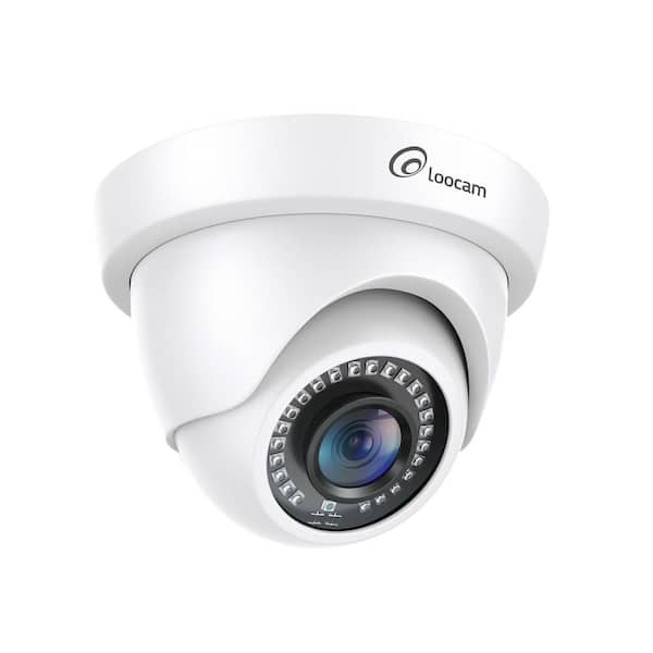 1080P 4-in-1 HD Wired Outdoor Hardwired Dome Security Camera with Night Vision, White