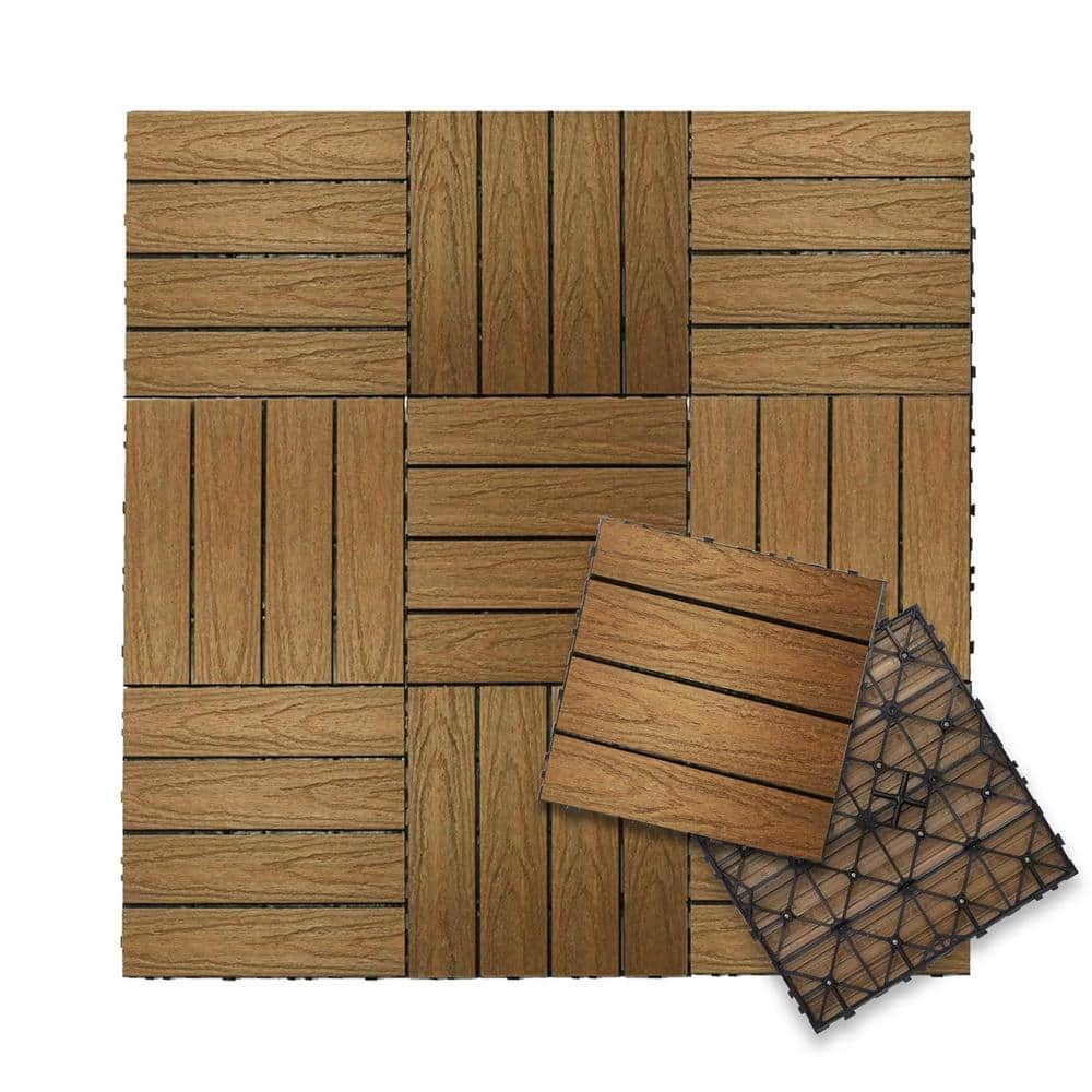 UltraShield Naturale 12 in. x 1 ft. Quick Deck Outdoor Composite Deck Tile 