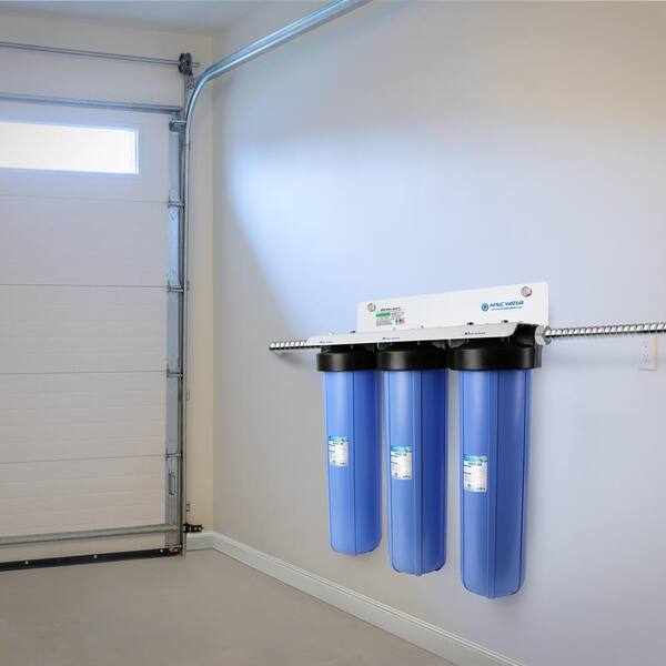 Whole House 3-Stage Water Filtration System Iron, Sediment and Chlorine For  Multi-Purpose