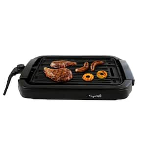 165 sq. in. Black Reversible Indoor Grill and Griddle