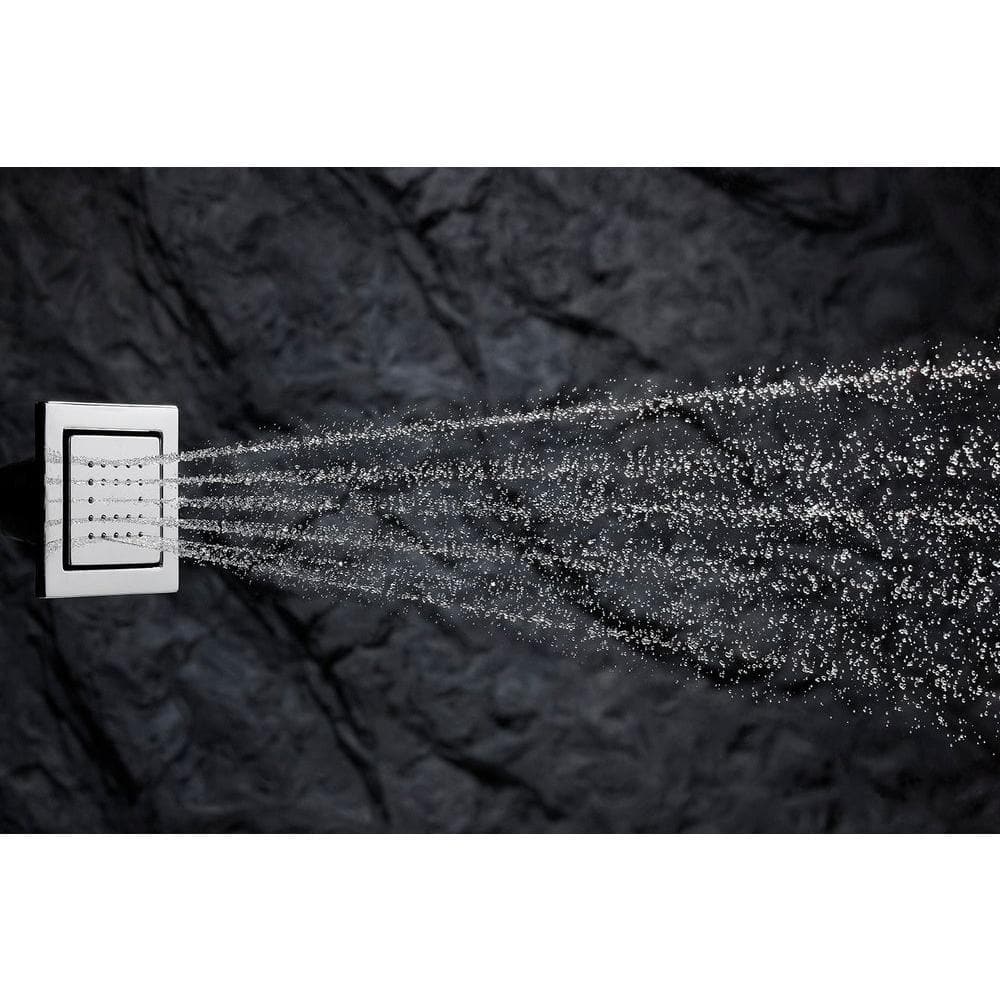 Polished Chrome Square Adjustable Body Spray