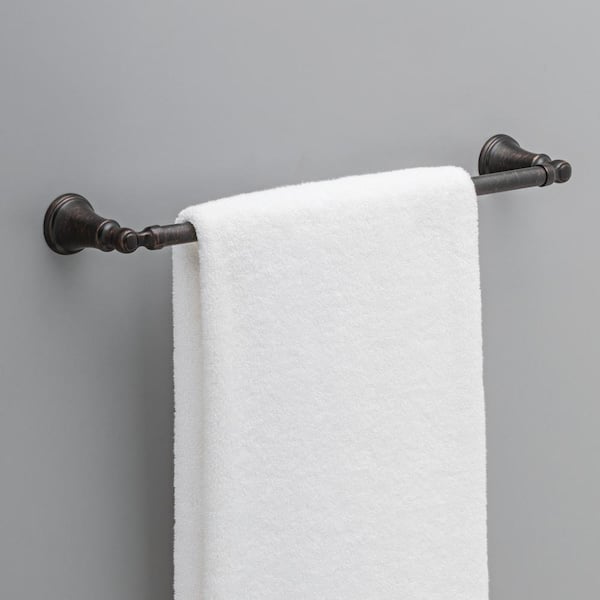 Woodhurst 18 in. Wall Mount Towel Bar Bath Hardware Accessory in Venetian Bronze