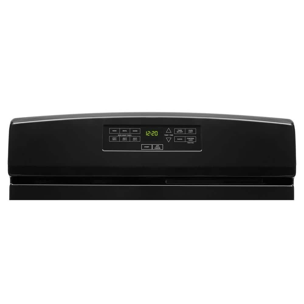 30-Inch Black Freestanding Natural Gas Range with Broiler Drawer