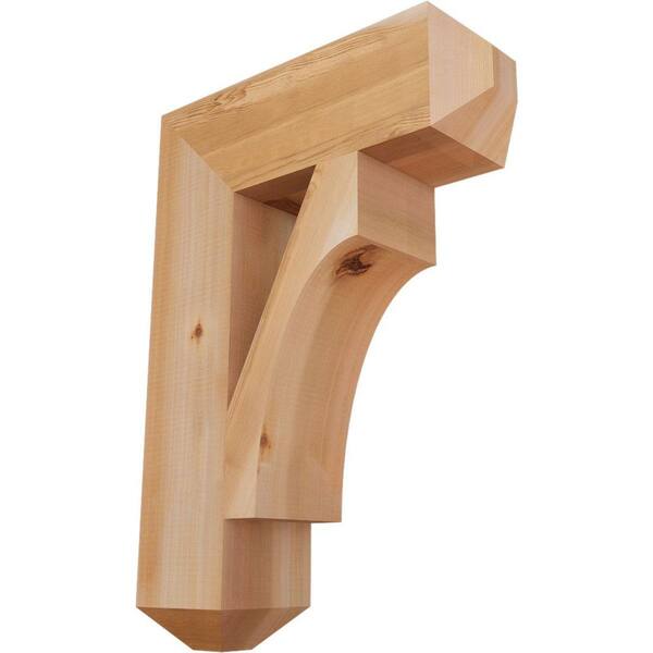 Ekena Millwork 5.5 in. x 28 in. x 20 in. Western Red Cedar Westlake Craftsman Smooth Bracket