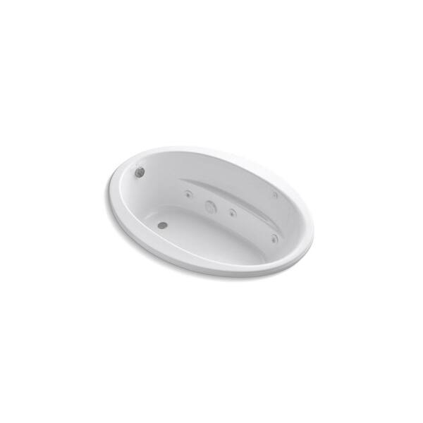 KOHLER Sunward 5 ft. Whirlpool Tub with Reversible Drain in White