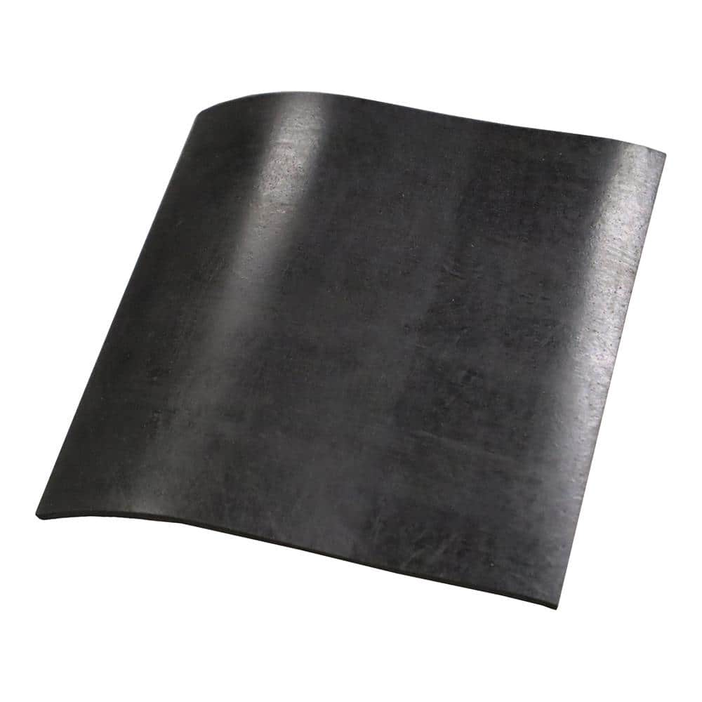 Rubber-Cal General Purpose Black 0.125 in. x 6 in. x 6 in. Rubber Sheet 60A (25-Pack)