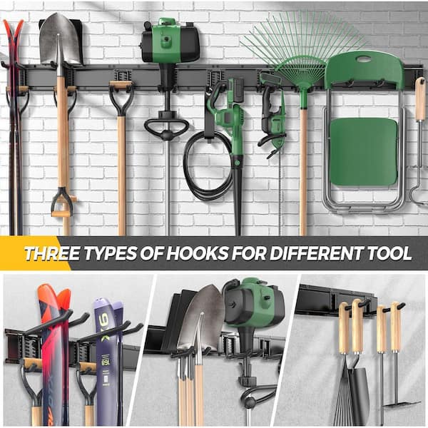YICHUHAOXI 66 in. Black Metal Adjustable Heavy Duty Garage Tool