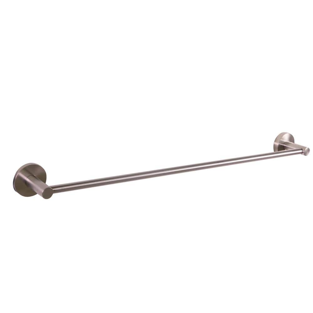 Satin Nickel 24-Inch Wall Mounted Towel Bar
