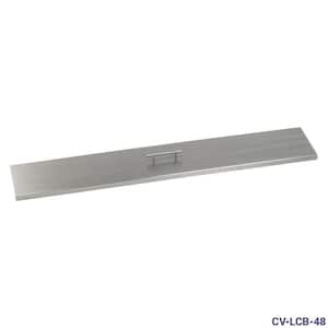 48 in. x 6 in. Stainless Steel Cover Linear Drop-In Fire Pit Pan