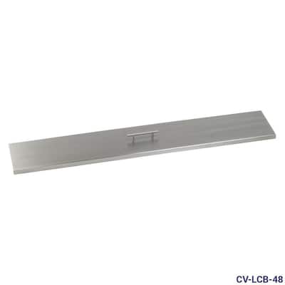 48 in. x 6 in. Stainless Steel Cover Linear Drop-In Fire Pit Pan