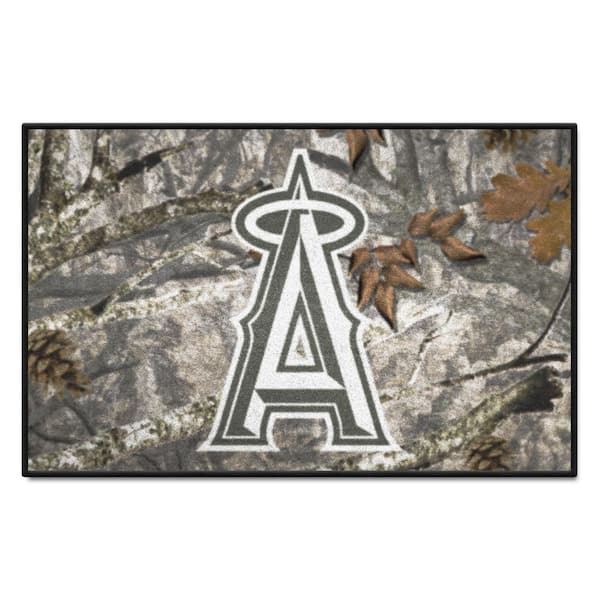FANMATS Los Angeles Angels Camo 19 in. x 30 in. Starter Mat Accent Rug