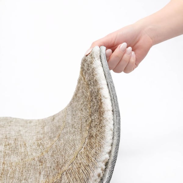Dream Shag Premium Machine Washable Abstract ADS650 Brown 10 ft. x 14 ft. Area Rug
