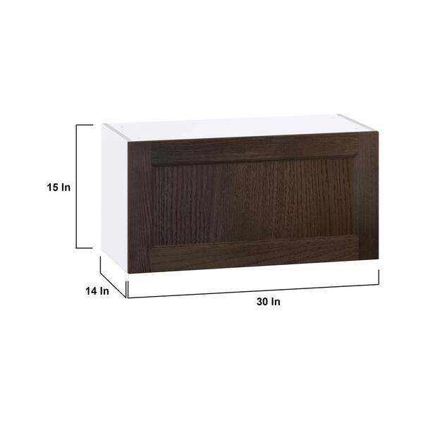 J COLLECTION Lincoln Chestnut Solid Wood Wall Kitchen Cabinet Wine Rack 9 in. W x 30 in. H x 14 in. D