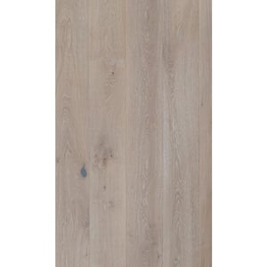 Glacier White Oak 5/8 in. T x 5 in. W Wire Brushed Engineered Hardwood Flooring (23.9 sq. ft./case)