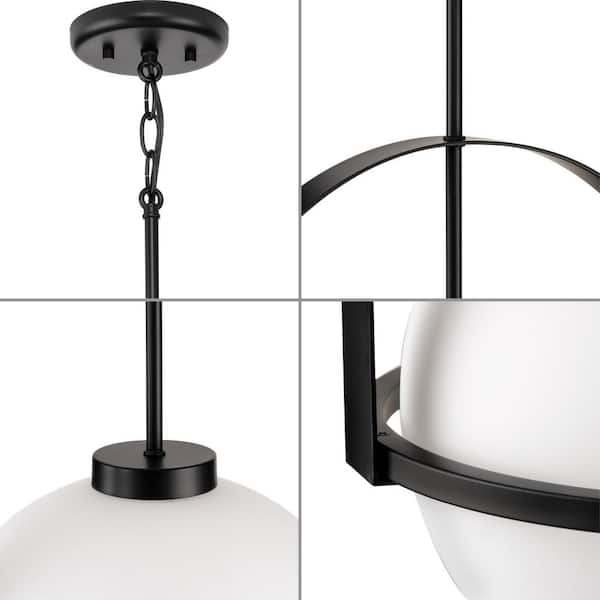 Progress Lighting Delayne Collection 21 in. 1-Light Matte Black