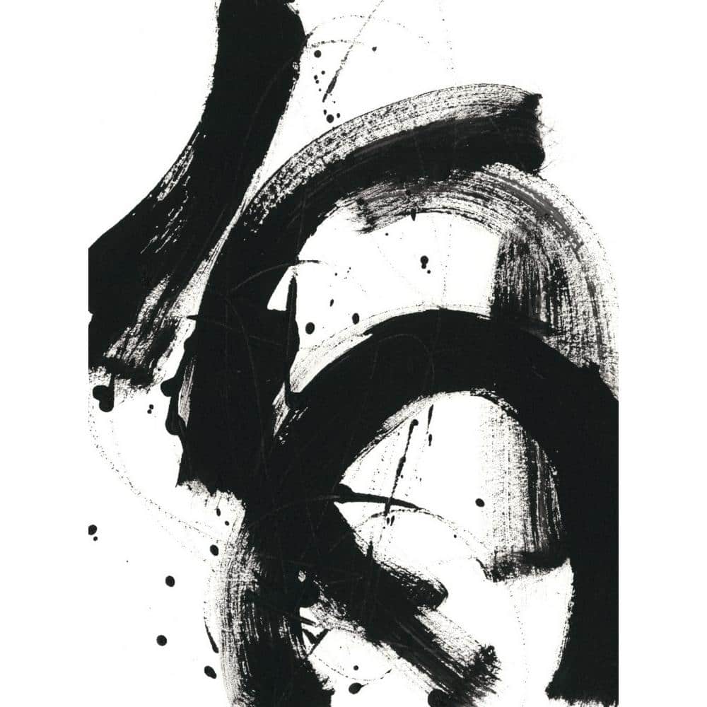"54 in. x 72 in. ""Onyx Gesture II"" by June Erica Vess Canvas Wall Art" price history on PriceWatchPro