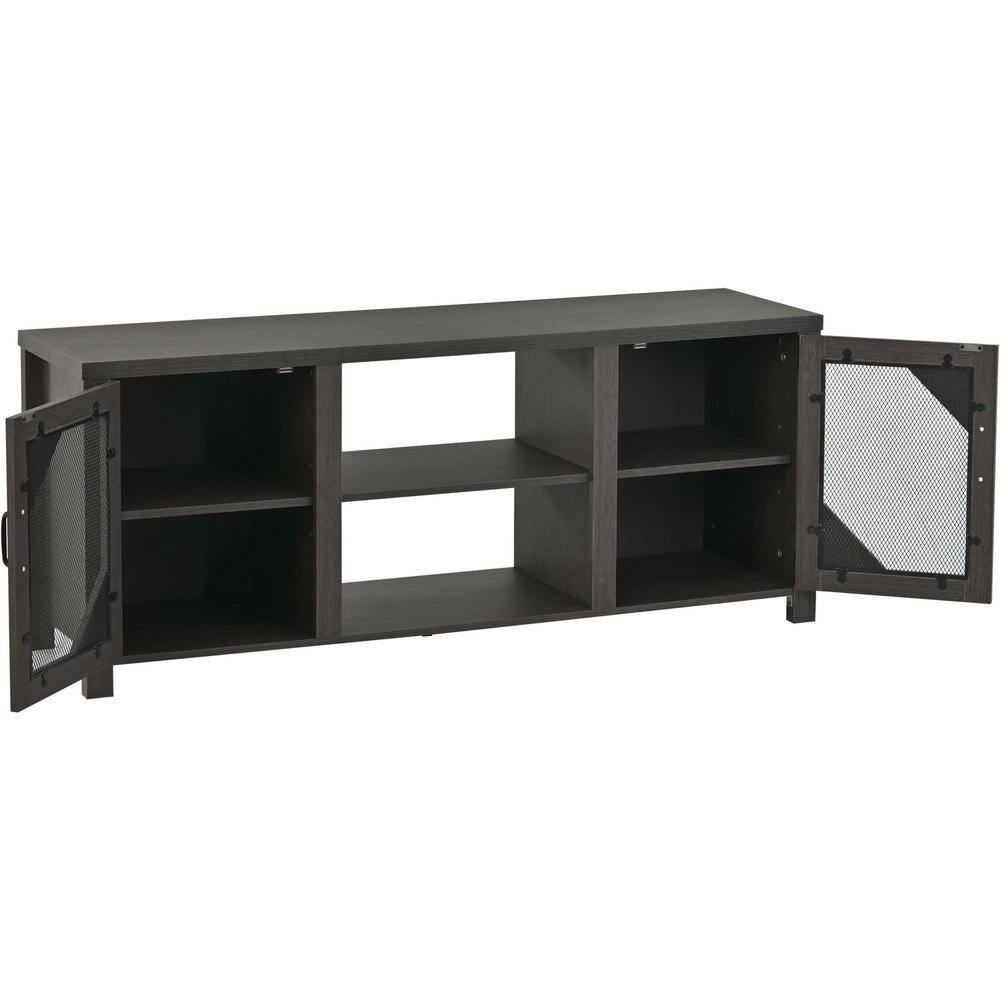57.8 in. W x 15.6 in. D x 23.6 in. H Bathroom Gray Linen Cabinet