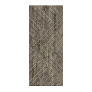 30 in. x 80 in. Hollow Core Weather Gray Stained Solid Wood Interior Door Slab