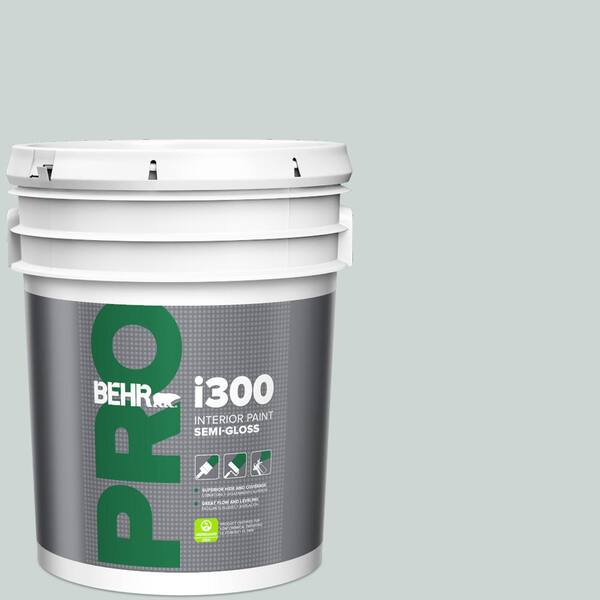 BEHR PRO 5 gal. #ECC-34-1 Pacific Mist Semi-Gloss Interior Paint