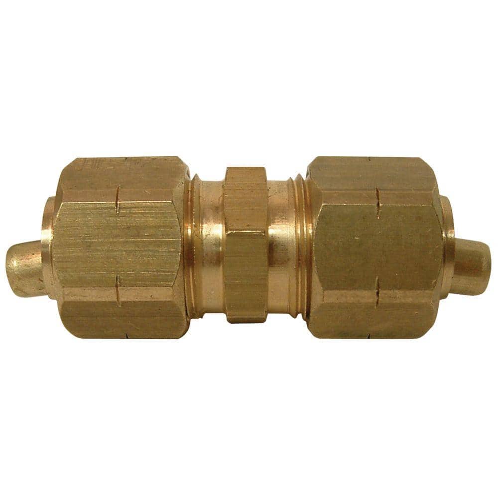 LTWFITTING LF 3/16-Inch OD Compression Union, Brass Compression Fitting  (Pack of 10)