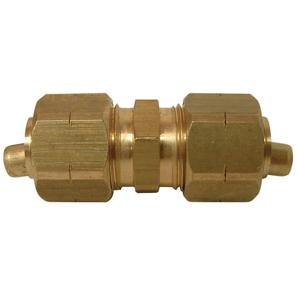 Everbilt 3/8 in. x 3/8 in. Lead-Free Brass Compression x Compression Union with Insert
