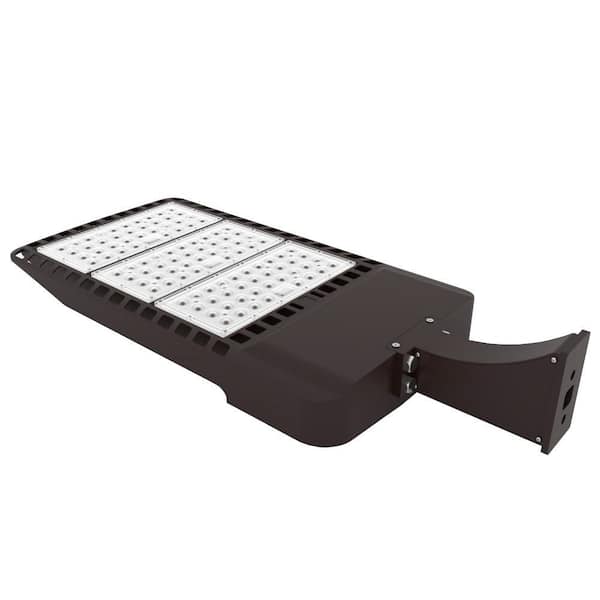 3000-Watt Equivalent Integrated LED Bronze Outdoor Commercial Area Light with Wall Mount, 38400 Lumens