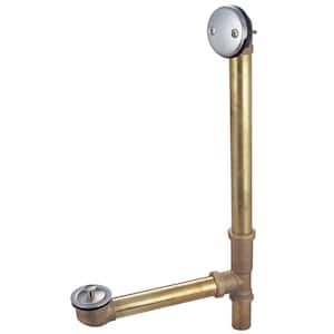 Made To Match 20-Gauge Lift and Turn Tub Waste and Overflow in Brushed Nickel with Overflow
