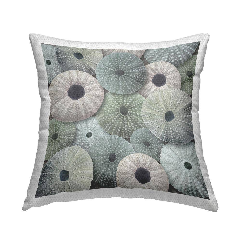 Sea Urchins Pattern Grey Square Outdoor Throw Pillow price history on PriceWatchPro