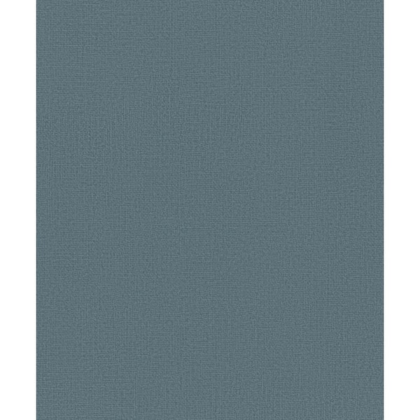 Unbranded Kumano Collection Navy Textured Weave Matte Finish Non-Pasted Vinyl on Non-Woven Wallpaper Sample