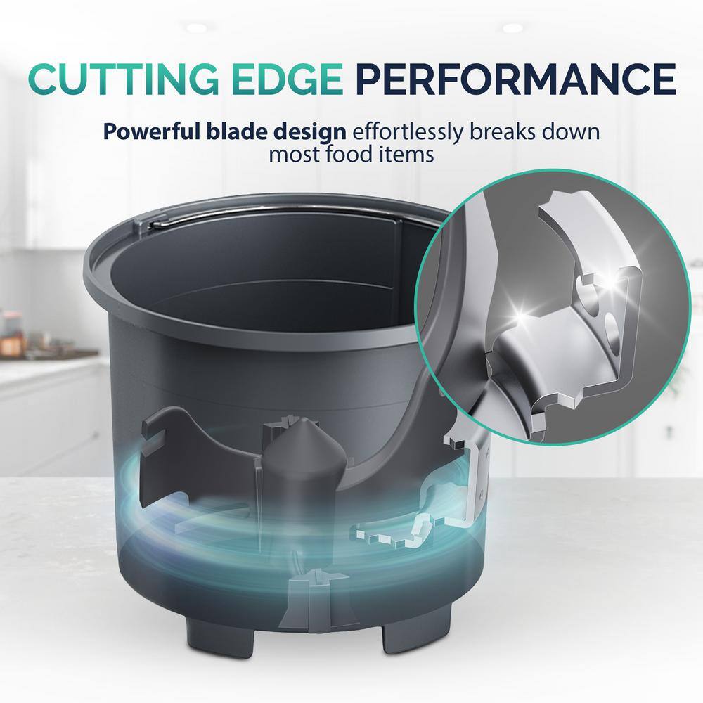 Luma Black Electric Kitchen Composter with Clear-View Lid