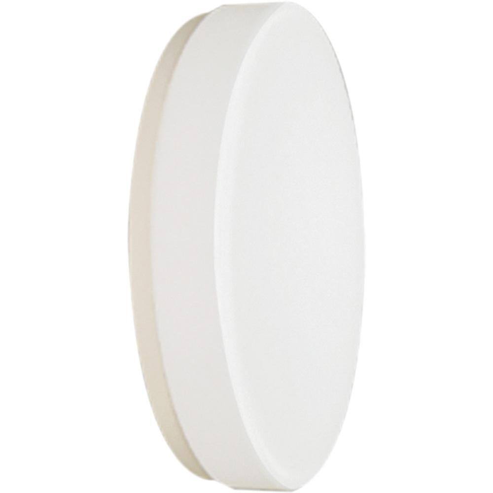 White Acrylic LED Drum Flush Mount Light