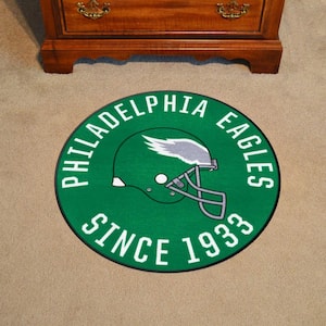 Philadelphia Eagles Green Roundel Rug - 27in. Diameter - Retro Collection