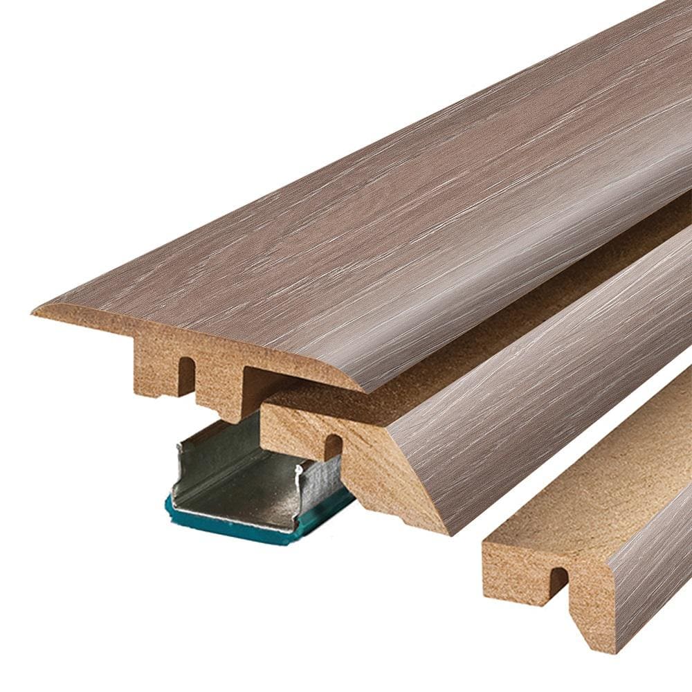 Lunar 0.75 in. T x 2.37 in. W x 78.7 in. L Textured Wood Look Laminate Moulding/Trim 4 in 1 Molding price history on PriceWatchPro