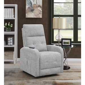 Howie Gray Tufted Fabric Power Lift Recliner