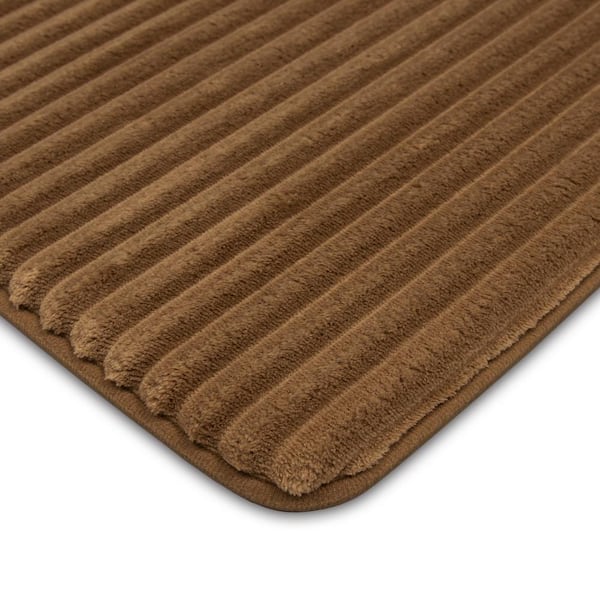 Mohawk Memory Foam Bath Rug, 18 x 27, Brown Basket 