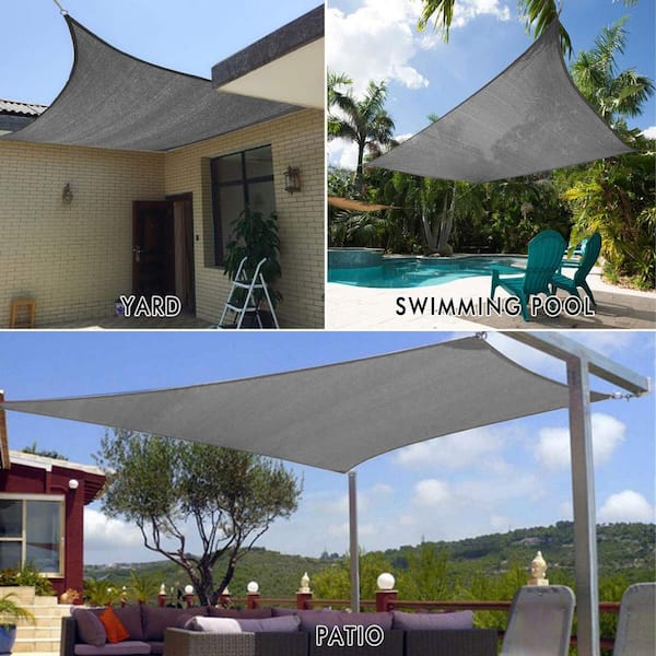 Artpuch 10'x13' Sun Shade Sail Curved Commercial Outdoor Shade
