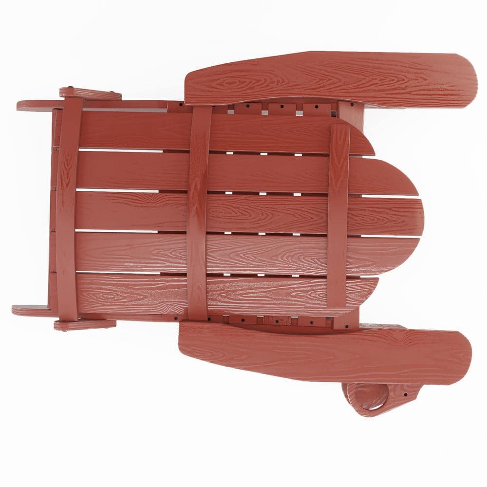 LUE BONA Amanda Wine Red Recycled Poly Weather Resistant Outdoor Patio   Plastic Adirondack Chairs Dpthd23021 8 64 1000 