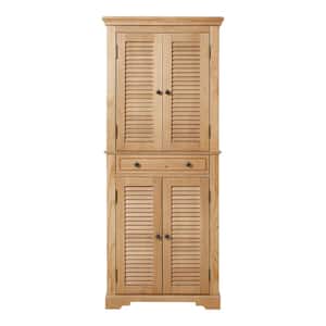 Patina Food Pantry Cabinet with Shutter Doors and Adjustable Shelves