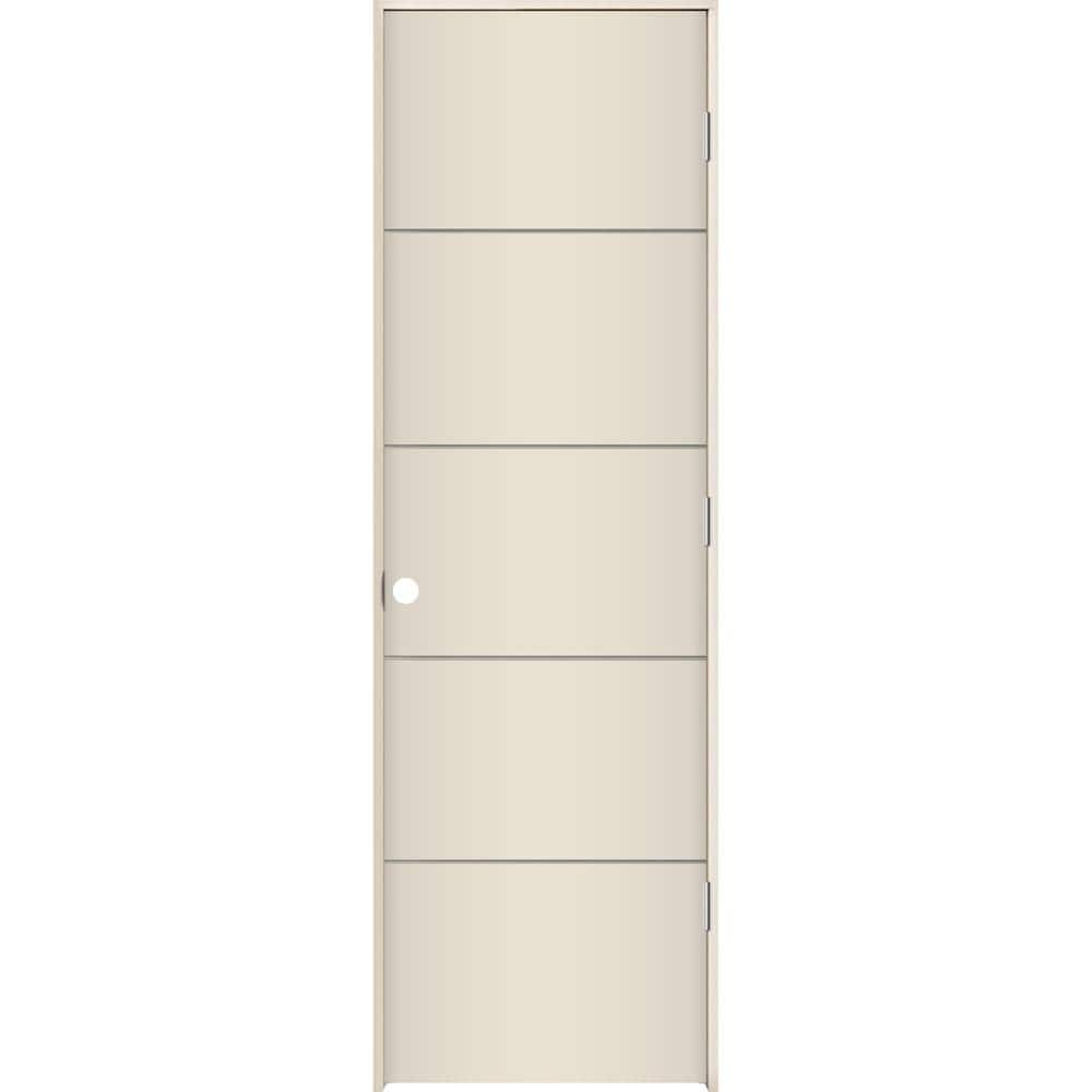 24 in. x 80 in. Left-Hand Solid Core Primed Composite Single Prehung Interior Door price history on PriceWatchPro
