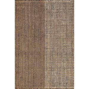 Axton Geometric Chunky Jute Natural 8 ft. x 10 ft. Area Rug