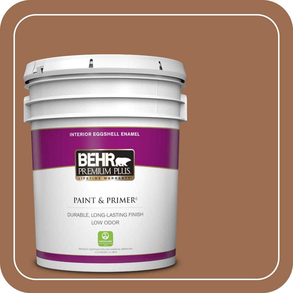 5 gal. #PMD-88 Sorrel Brown Eggshell Enamel Low Odor Interior Paint & Primer price history on PriceWatchPro