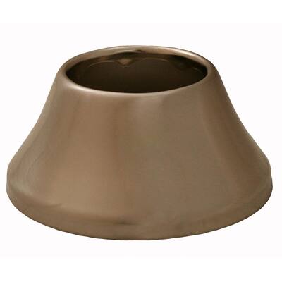 3 in. O.D. x 1-3/8 in. Height Bell Pattern Steel Escutcheon for 1-1/2 in. Tubular in Brushed Nickel