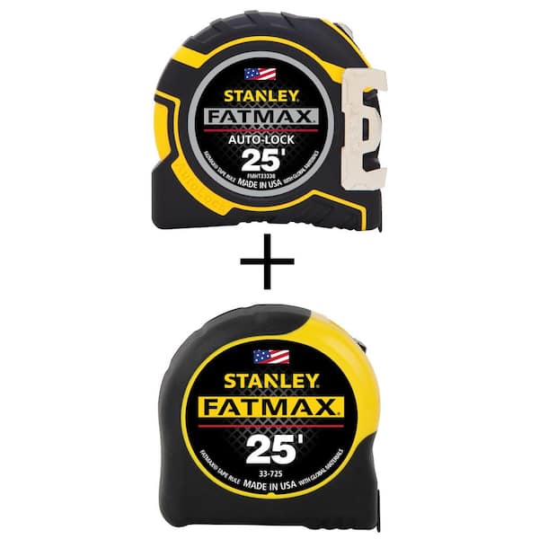 Stanley Fat Max FMHT33338L 25 L X 1-1/4 W Auto Lock Tape Measure 