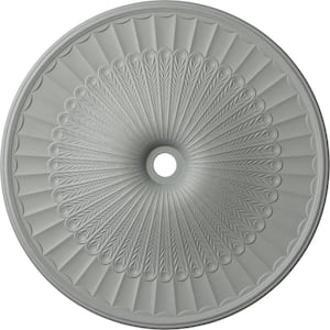 51" x 3-5/8" ID x 3-3/8" Galveston Urethane Ceiling Medallion (Fits Canopies up to 5-7/8"), Primed White
