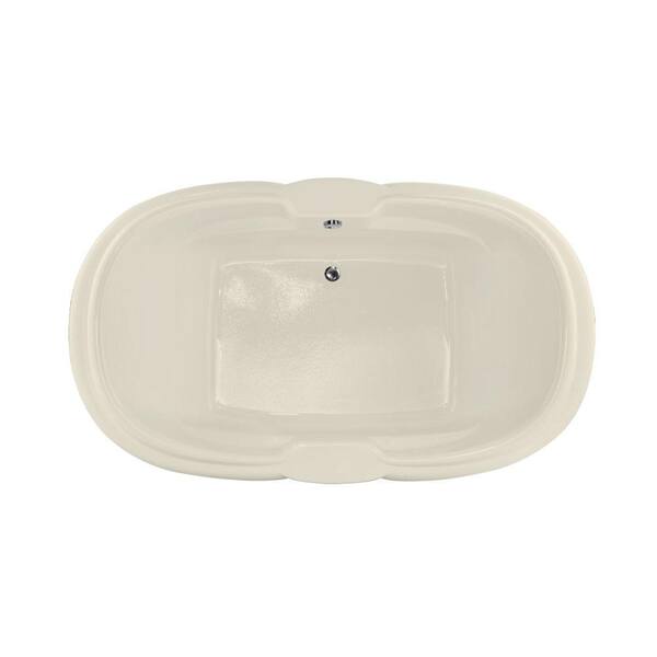 Hydro Systems Hampton 6 ft. Center Drain Bathtub in Biscuit