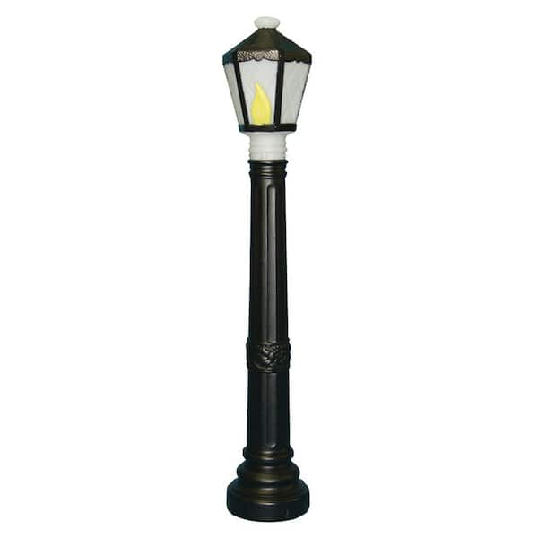 General Foam 40 in. Black Lamp Post Statue